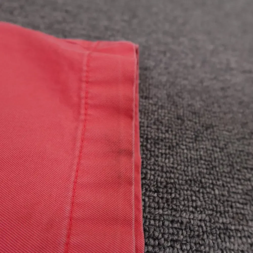 Bonobos Shorts Mens 34 Red Chino Cotton 9 Inseam Flat Front Casual Summer
